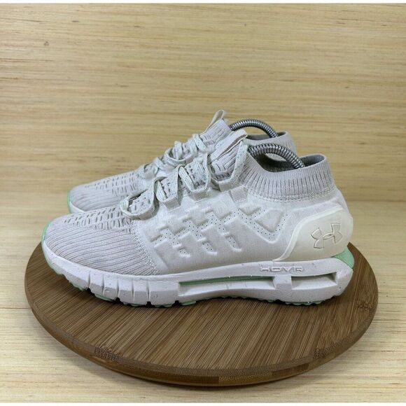 Under Armour HOVR Phantom 1 White Teal Athletic Running Shoes Womens Size 10 - Picture 1 of 8